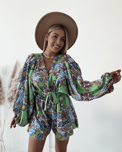 Royalfashion Dámský vzorovaný overal