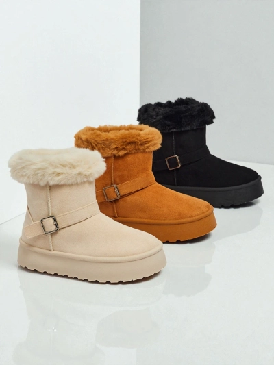 Royalfashion Krátké boty a'la sněhule dámské Myrelle