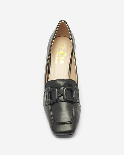 Dámské mokasínové lodičky v černé barvě Mokwell-Footwear