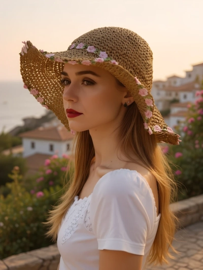 Royalfashion Dámský slaměný klobouk Malvera