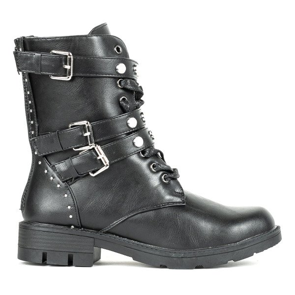 Černé tašky s ozdobami Federica - Obuv 1