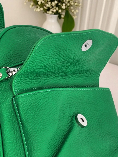 Жіночий рюкзак Elettra Verde Królewska Moda екошкіра 25x25x10 см