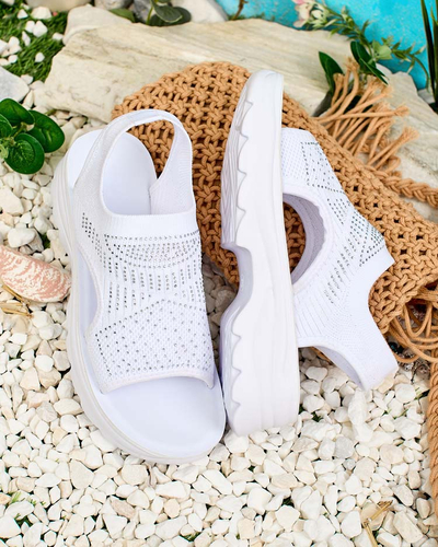 Royalfashion Жіночі босоніжки з верхом з цирконієм Alebin