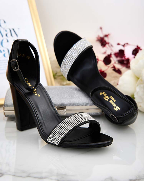 Жіночі туфлі-човники Royalfashion з цирконієм Kettilca