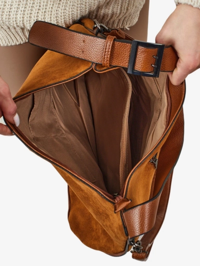 Dámská shopper kabelka eko semišová Donenn