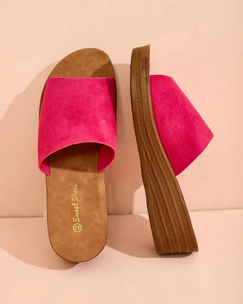 Жіночі шльопанці Royalfashion Saffil на низьких підборах