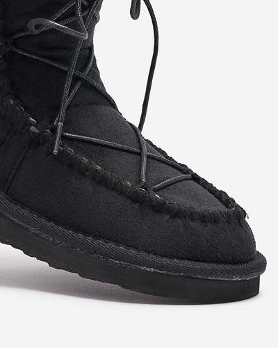 Чорні жіночі зимові черевики Oiu