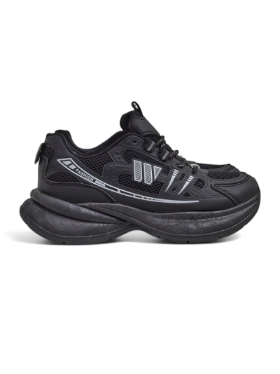 Dámské sportovní boty Royalfashion Hypatia černé na plochém podpatku 5 cm