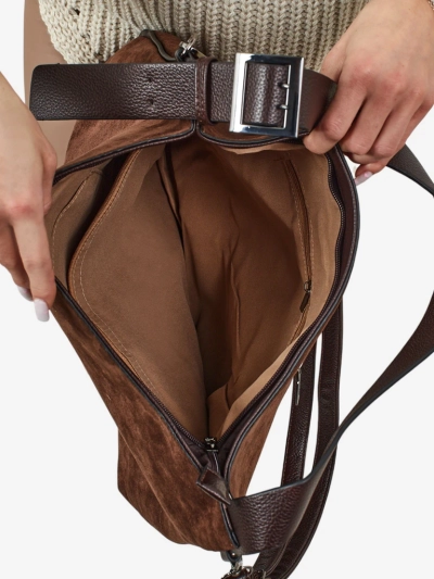 Жіноча сумка-шопер еко-замшева Donenn