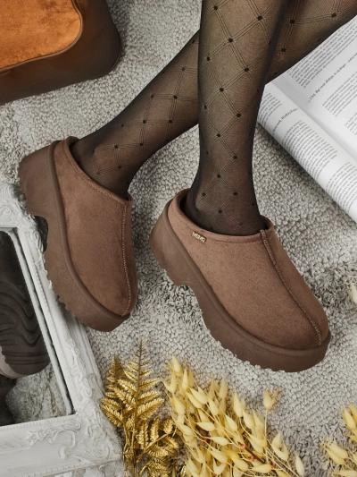 Krátké boty a'la sněhule dámské s kožíškem Calindra