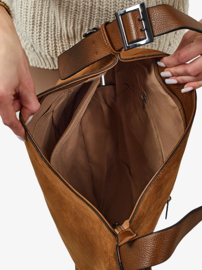 Dámská shopper kabelka eko semišová Donenn