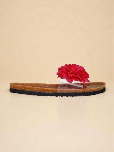 Royalfashion Dámské žabky s kvítky Flora Soft