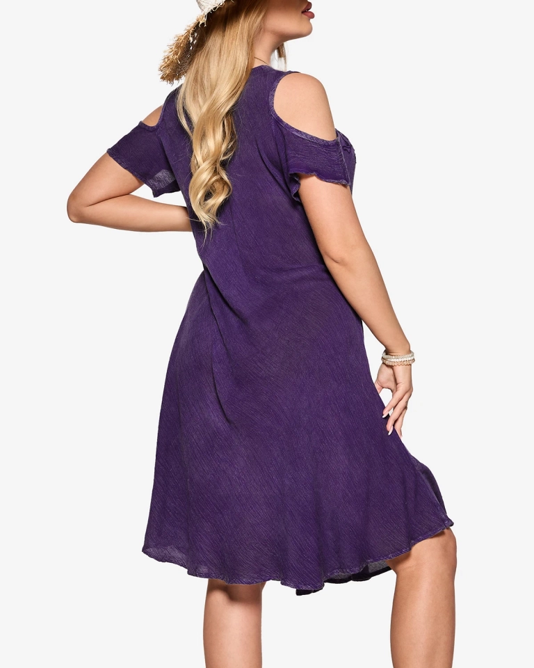 Fialový dámský přehoz na postel - Oblečení