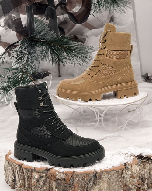 Жіночі черевики на шнурівці Royalfashion Hovienta