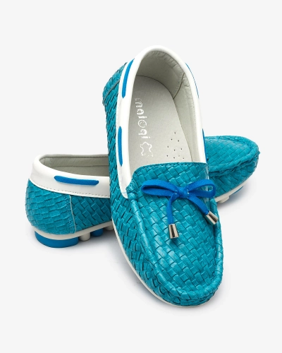 Бірюзові дитячі мокасини Dannad- Footwear