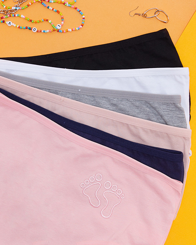 Комплект жіночих бавовняних трусиків 6 шт. - Нижня білизна