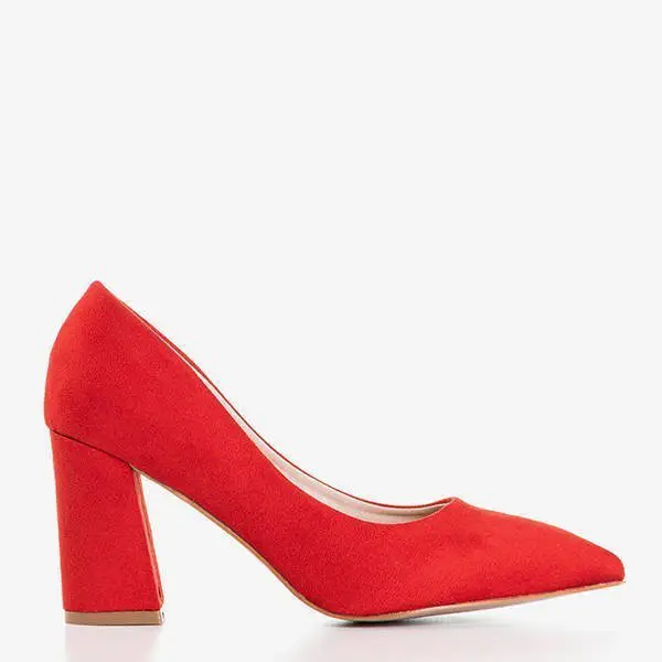 OUTLET Червоні жіночі туфлі на пості Розмарі - Взуття