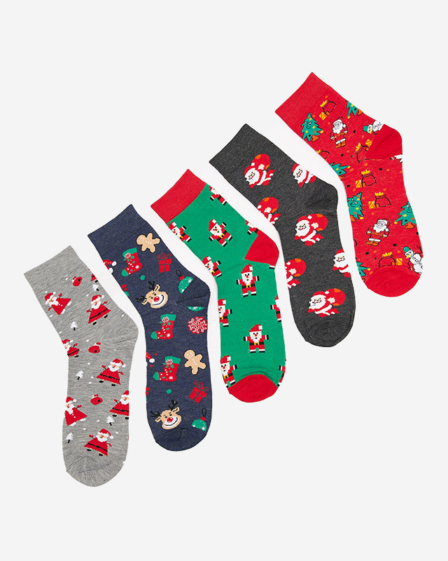 Чоловічі новорічні шкарпетки довгі 5 шт./уп - Білизна