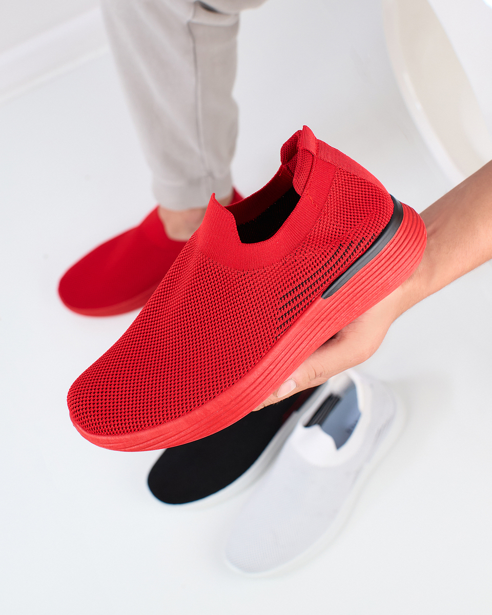 Чоловічі спортивні сліпони червоного кольору Riticas- Взуття
