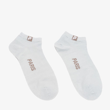 Чоловічі світло-сірі бавовняні короткі шкарпетки - нижня білизна