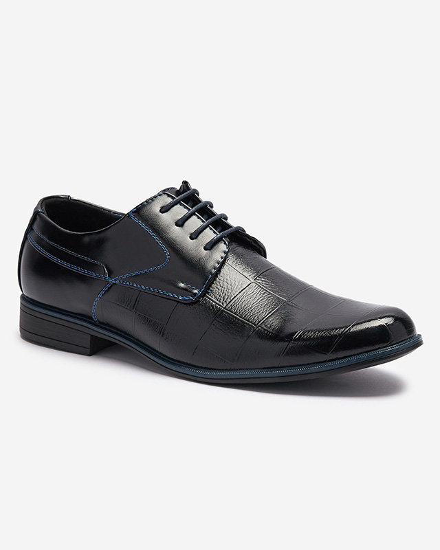Чорні елегантні чоловічі напівчеревики Elfobs - Взуття