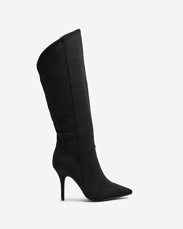 Чорні жіночі ботильйони на шпильці Stawii-Взуття