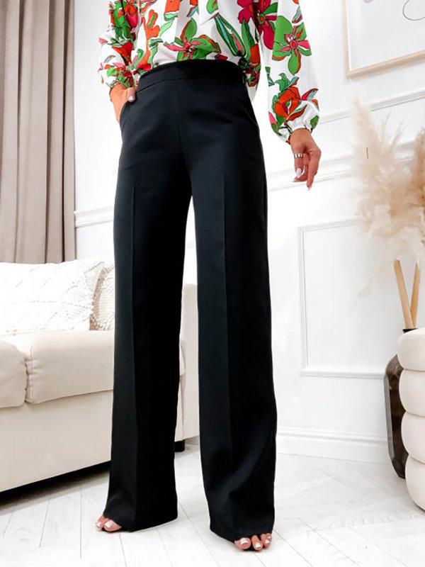 Чорні жіночі широкі штани - Одяг