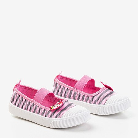 Дитячі кросівки в смужку рожевий Olliver - Взуття