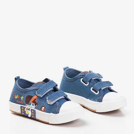 Дитячі сині кросівки з принтом Groga - Взуття