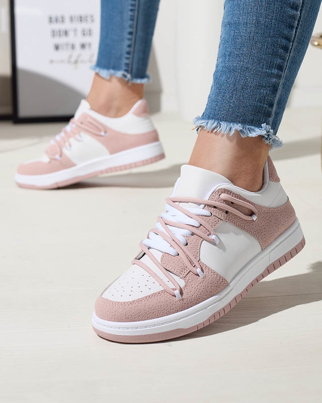 Жіночі спортивні кросівки біло-рожевого кольору Riloxi - Взуття