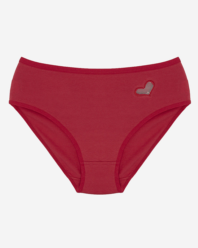 Жіночі трусики бордового кольору PLUS SIZE- Underwear