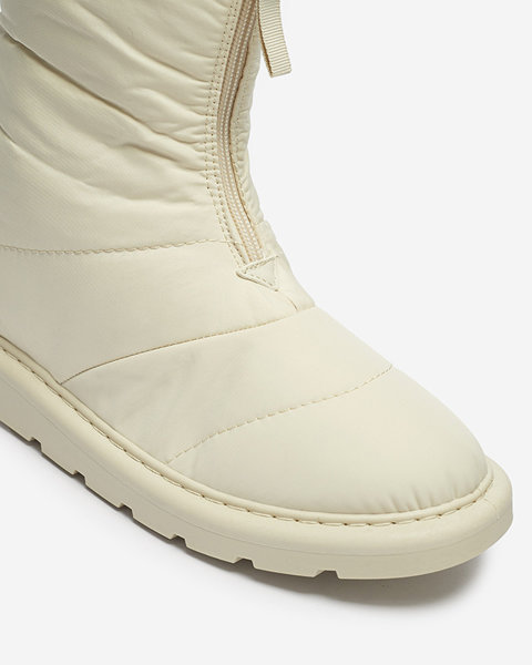Бежеві жіночі черевики а-ля снігоступи Tirigga- Footwear