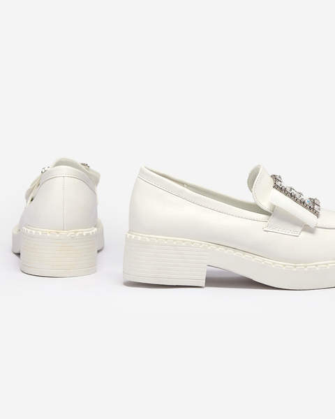 Біле жіноче взуття на масивній підошві Lerica - Взуття