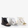 Білі та золоті жіночі кросівки Enzo - Взуття