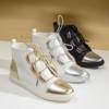 Білі та золоті жіночі кросівки Enzo - Взуття