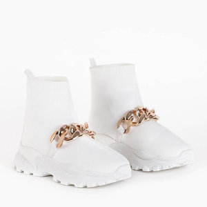Білі жіночі кросівки з прикрасою Lucre