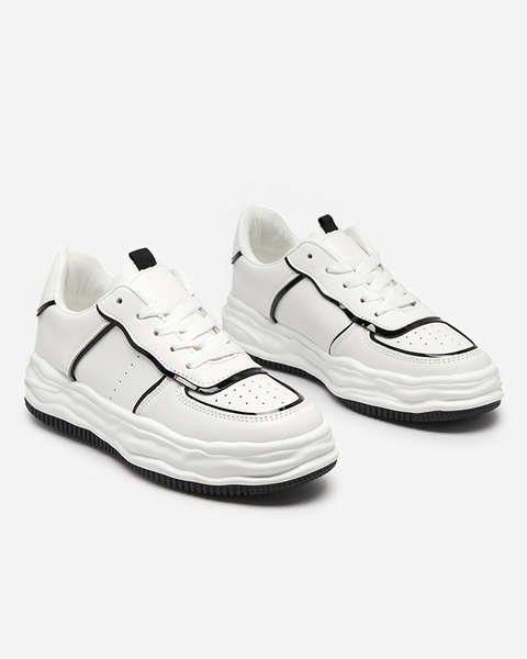 Білі жіночі кросівки з вставками Pinero