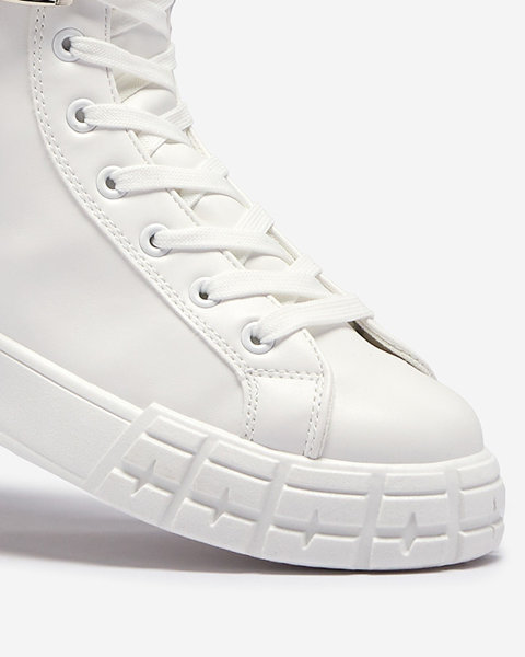 Білі жіночі спортивні туфлі з сумкою Efiffe- Footwear