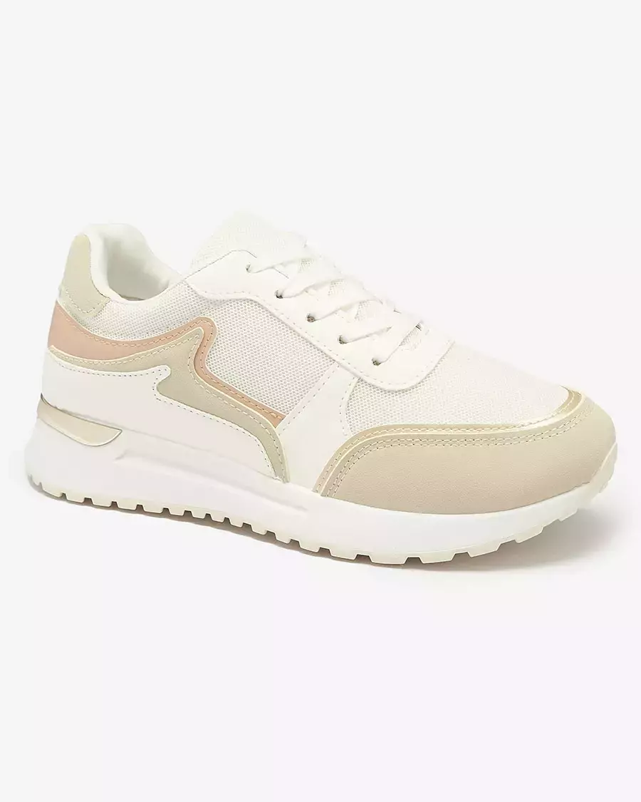 Біло-бежеві жіночі спортивні кросівки Vegris - Взуття