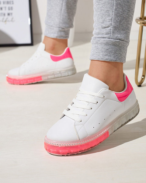Біло-рожеві жіночі спортивні кросівки Roisels - Взуття