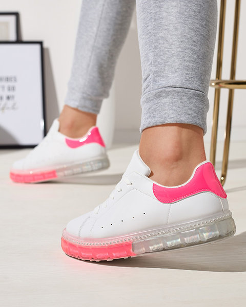 Біло-рожеві жіночі спортивні кросівки Roisels - Взуття