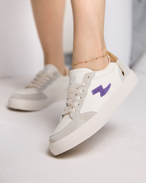 Біло-сірі спортивні жіночі кросівки Rozzuci- Взуття