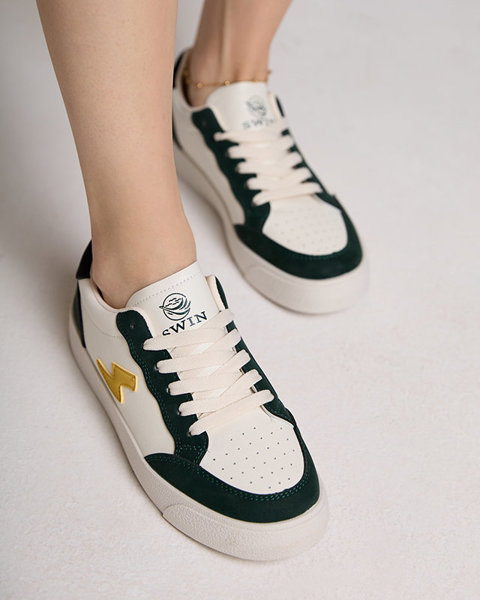 Біло - зелені спортивні жіночі кросівки Rozzuci- Взуття