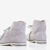 Черевики світло-сірого кольору на плоских підборах Натанія - Взуття