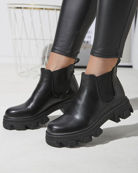 Черевики жіночі сліпони чорного кольору Inilco- Footwear