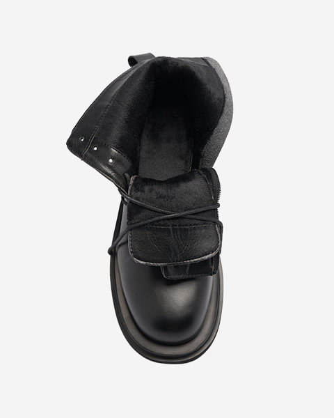 Черевики жіночі утеплені чорні Nelef- Footwear