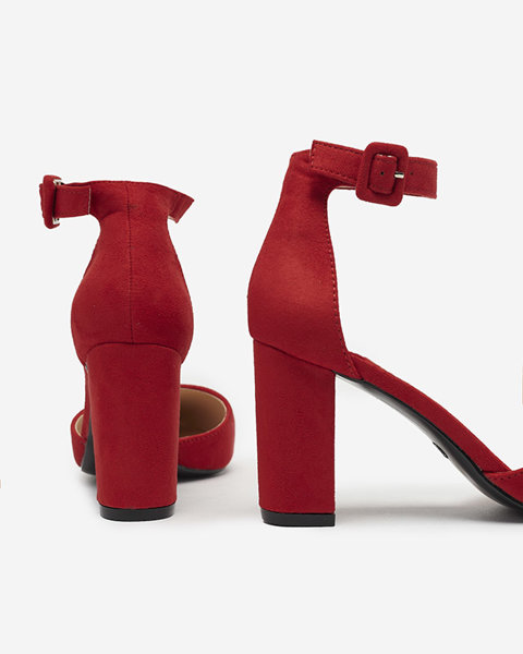 Червоні жіночі туфлі-човники на стійці Reifini- Взуття