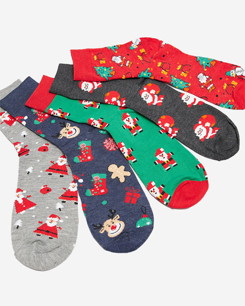 Чоловічі новорічні шкарпетки довгі 5 шт./уп - Білизна