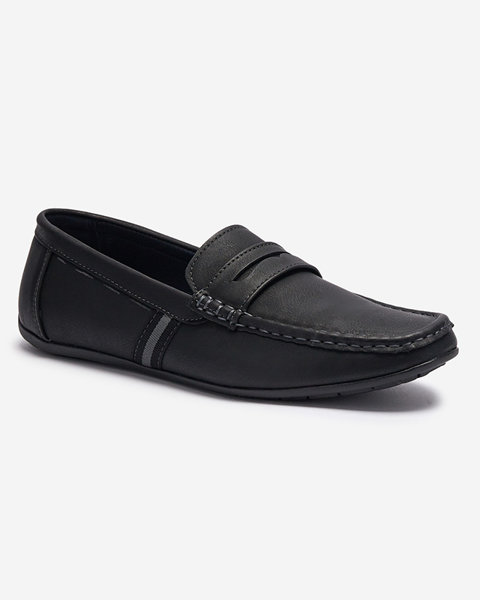 Чорні чоловічі мокасини Hacerno - Взуття