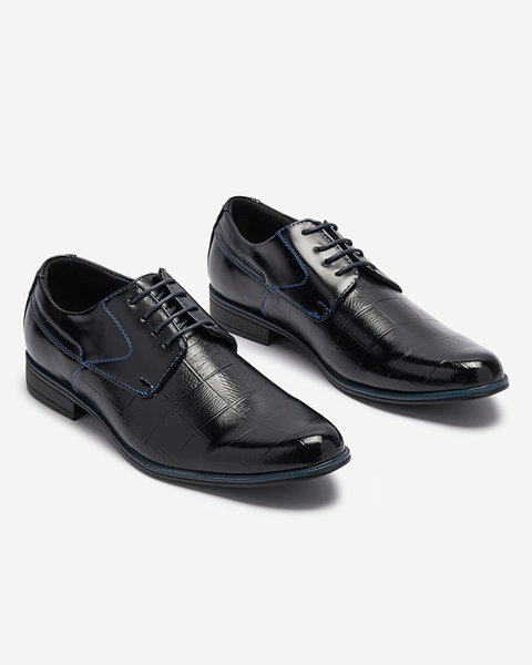 Чорні елегантні чоловічі напівчеревики Elfobs - Взуття